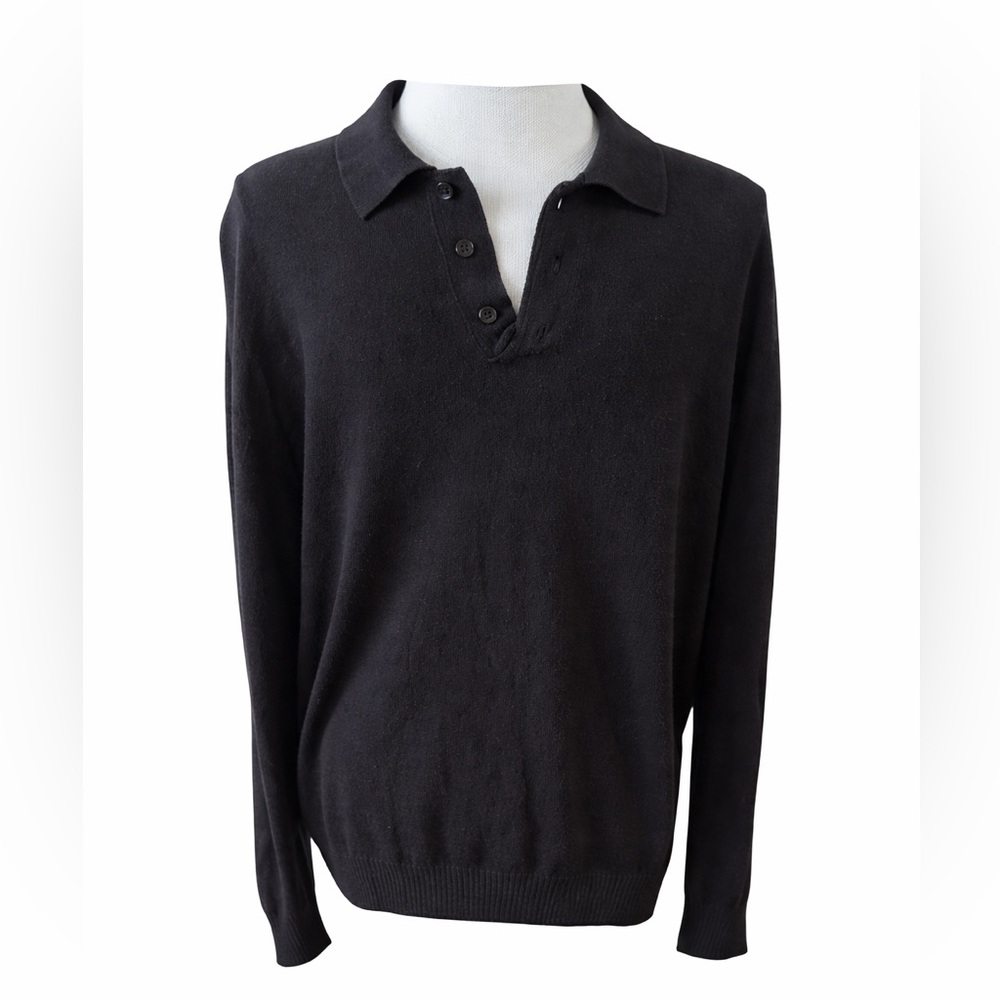 American Blue Silk Cashmere Blend Collared Sweater XL
